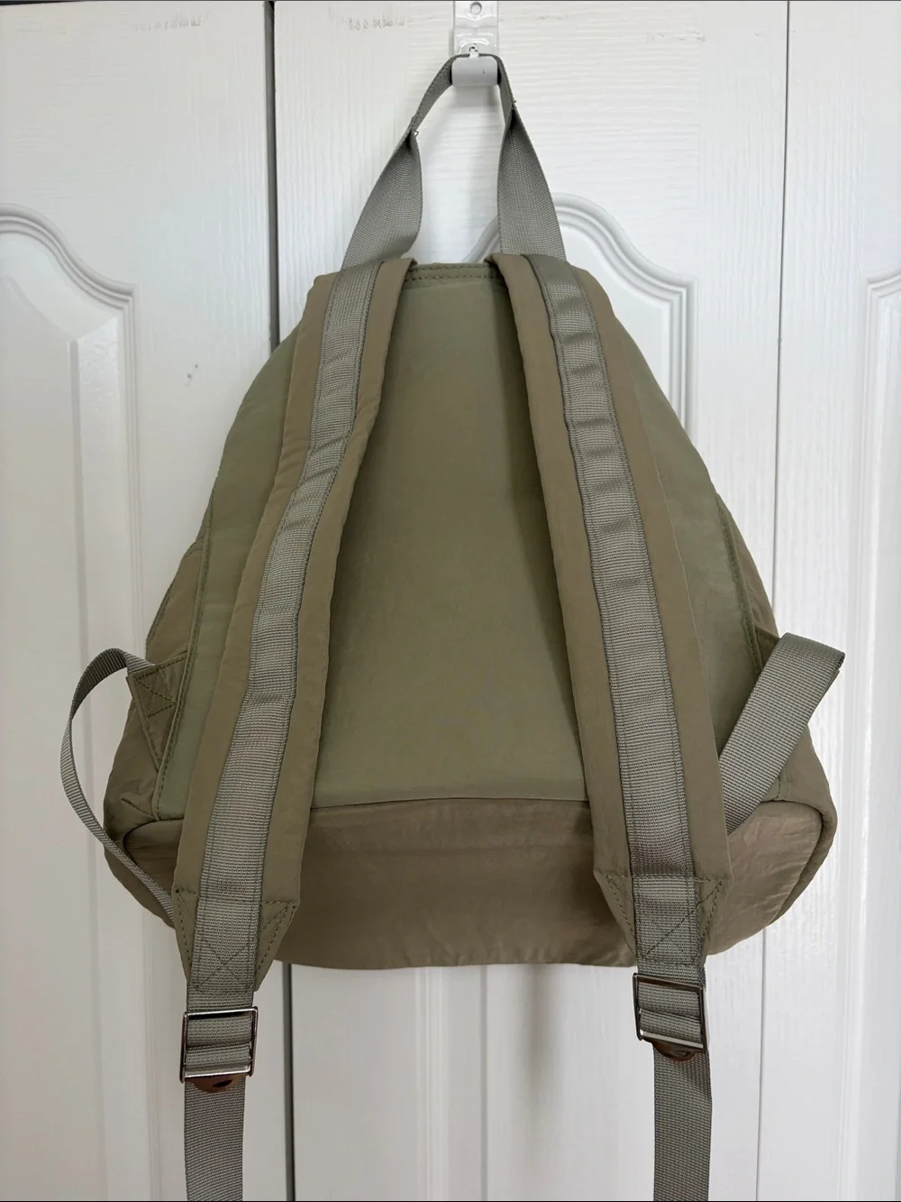 C&C California Olive Drawstring Backpack with Coral Accents